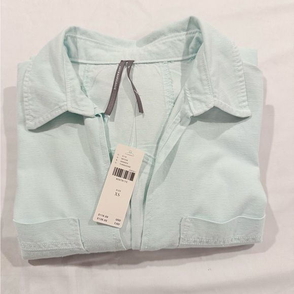 By Anthropologie Collared Patch Pocket Utility Popover Top - XS - NWT - Picture 14 of 14